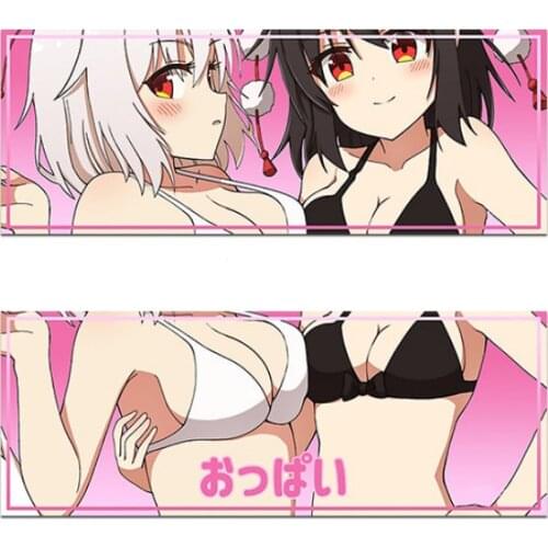 Cartoons Bikini Girl Car Sticker Reflective Waterproof Rear Decoration Locomotive Modified Personalized Motorcycle DIY Stickers