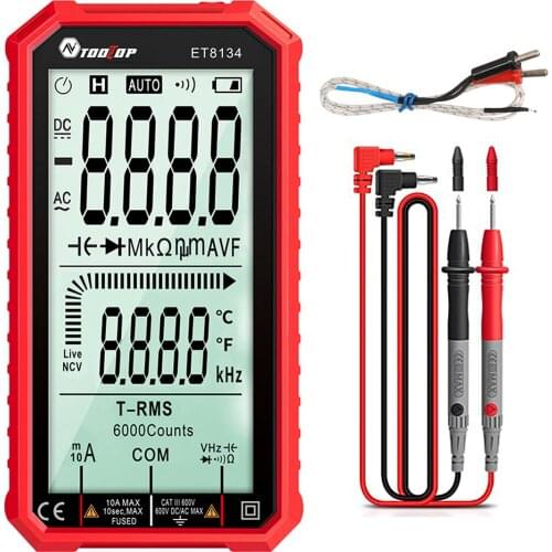 ET8134 Portable 4.7 Inch High Definition LCD Screen Multimeter Direct Current Voltage Current AC Voltage Measurement Capacitance