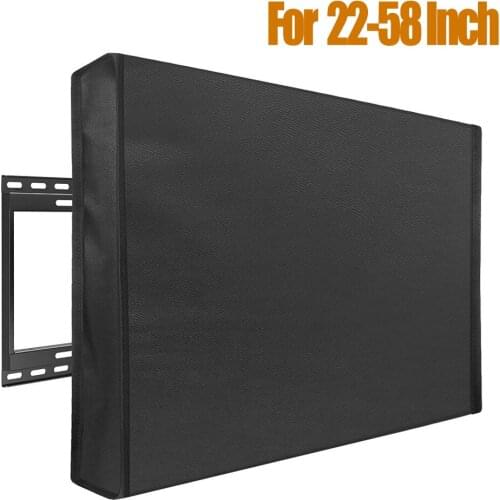 TV Cover Microfiber Cloth Home Waterproof Dust Cover For 22-58 Inch TV Outdoor Monitor Screen Television Protector Case