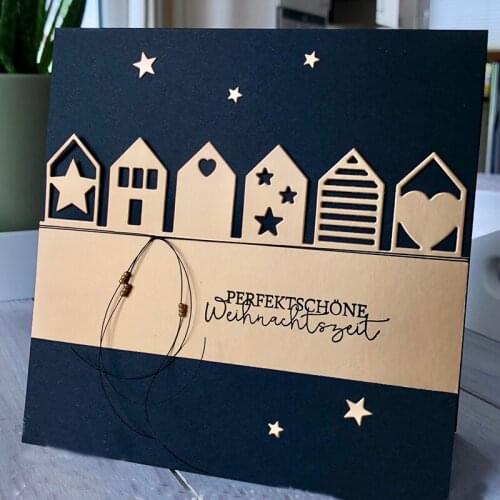 Heart House Border Metal Cutting Dies Stencils For DIY Scrapbooking Decorative Embossing Handcraft Die Cutting Template