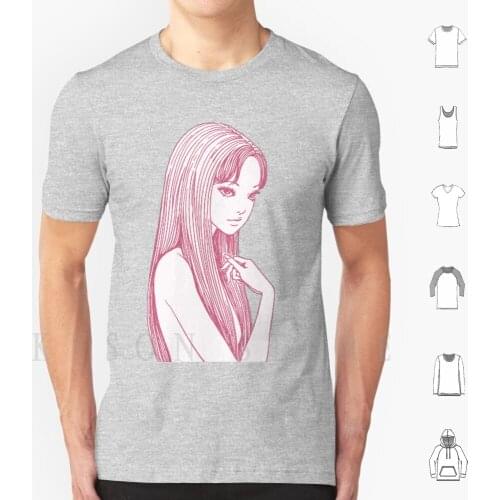 Uzumaki ( Pink ) T Shirt Cotton Men Diy Print Manga Shojo Shoujo Kawaii Creepy Cute Anime Kawaiicaps Grunge Aesthetic