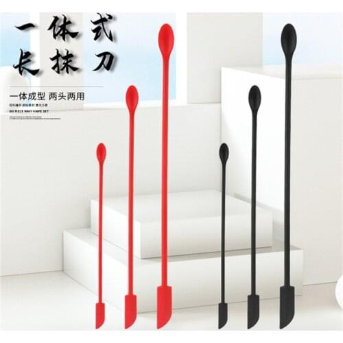 3/4Pcs Flexible Silicone Scraper Reusable Beauty Kitchen Safe Last Drop Spatula Makeup Brushes Face Mask Brush Beauty Tools