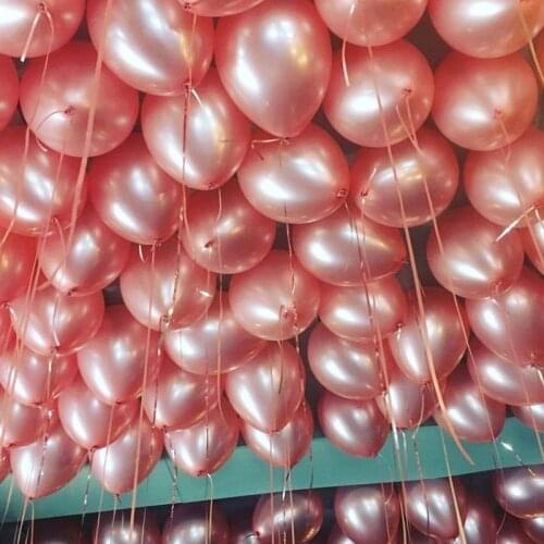 50 pcs/lot 12 inch 2.8g Latex balloon Round balloons Thick Pearl Wine red rose gold balloons Wedding Party Birthday Baby