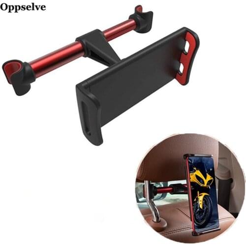 Oppselve Alloy Car Phone Holder Back Seat Tablet Headrest Bracket 360 Degree CellPhone Mount Cradle Car Holder For iPhone iPad 3