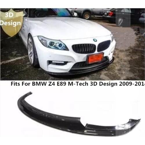 Car Carbon Fiber Front Bumper Lip Spoiler Auto Car Diffuser Fits For BMW Z4 E89 M-tech 3D Design 2009-2014