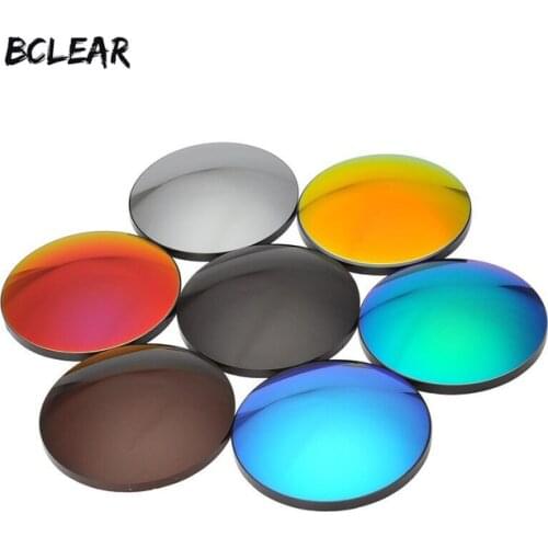 BCLEAR 1.67 Fashion Colorful Polarized UV400 Mirror Reflective Sunglasses Prescription Lenses Driving Myopia Sunglasses
