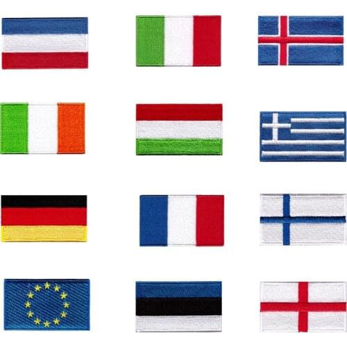 The badge of national flag for WARGAME can be sewed and ironed, but can be pasted on both sides. DIY clothing stickers