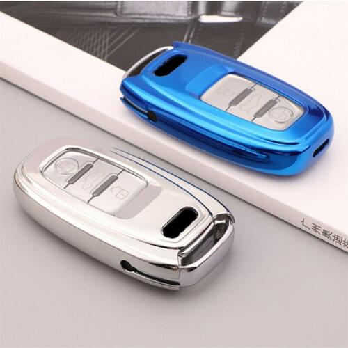 For Audi A4 B8 A5 A6 A7 A8 Q5 SQ5 S4 S5 S6 S7 S8 TPU Remote Key Cover Case Fob Holder Accessories