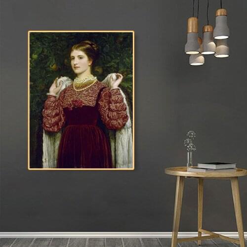 Citon Charles Edward Perugini《Dressing up》Canvas oil painting World Famous Artwork Picture Modern Wall Art Decor Home Decoration