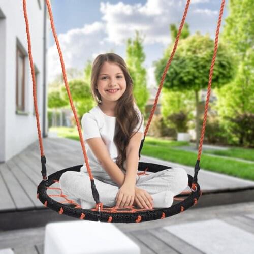 Children Swing Seat Round Saucer Swing Outdoor Furniture Garden Hammock Round Swing Chair For Children Adult