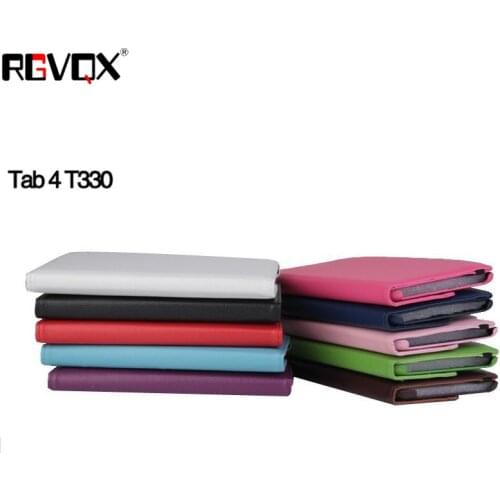 For Samsung Galaxy Tab 4 8" T330 T331 Case 360 Rotating PU Leather for Samsung Tab4 8inch Cover Cases For SM-T330 Tablet Shell