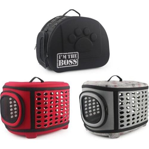 Travel Pet Bags Cat Flower Carriers Bags Breathable Pink Folding Small Dog Outdoor Shoulder Bag Boss Cats Carrying