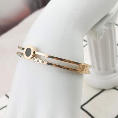 European and American classic brands luxury woman bangle steel