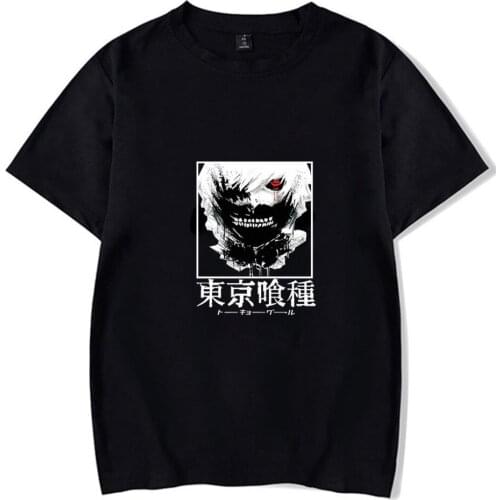 Tokyo Ghoul T-shirt Round Neck Short Sleeves Unisex Clothes