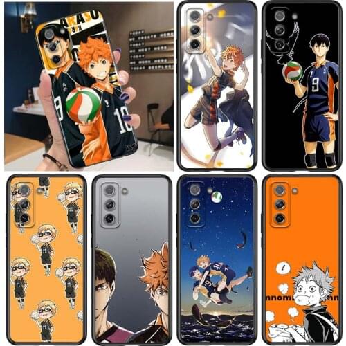Haikyuu Hinata for Samsung Galaxy S21 Ultra Plus Note 20 10 9 8 S10 S9 S8 S7 S6 Edge Plus Black Phone Case