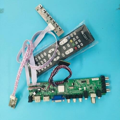 Kit For N116BGE-L42 VGA AV LED DVB-T DVB-T2 remote Signal controller board digital 1366X768 TV LVDS USB HDMI 40pin WLED 16"