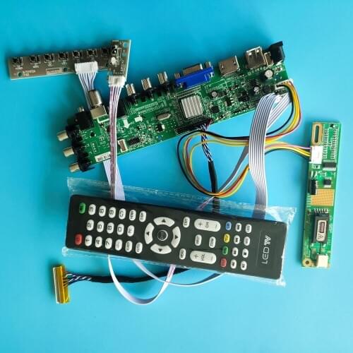 Kit for N150X3-L08 Rev.C2 1024X768 AV HDMI VGA Screen monitor LCD Panel DVB-T2 1 CCFL 30pin TV Controller board Digital USB 15"