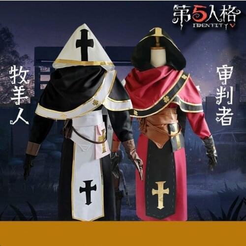 Game Identity V Prophet Cosplay Costume Uniform Cloak Robe Halloween Costumes for Unisex