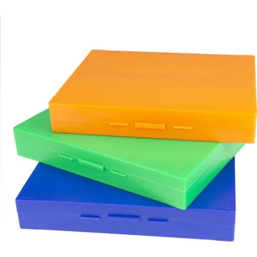 Lab ABS Plastic Microscope Dispenser Slides Storeage Box 100pcs Pathological Slides Storage Holder Case