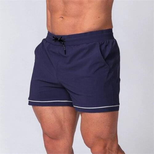 Summer Running Sports Shorts Men Gym Fitness Training Bermuda Male Bodybuilding Skinny Thin Short Pants Beach Quick dry Bottoms