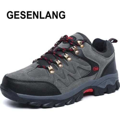 2019 Men Outdoor Hiking Shoes Breathable Wearable Trail Sports Male Sneakers Outdoor Tourism Hunting Trekking Climbing Shoes New