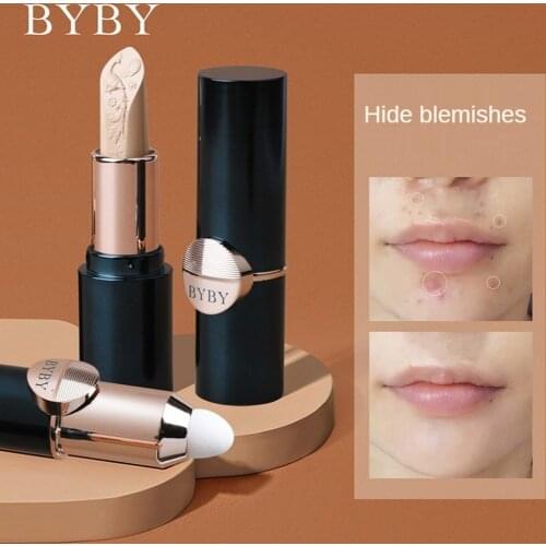 New Double-head Cushion Concealer Cover Spots Acne Marks Dark Circles Under The Eyes Tear Ditch Brighten Face Concealer Pen