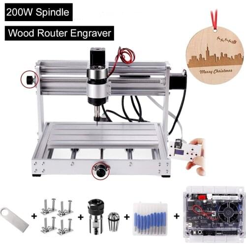 Upgrade CNC 3018 Pro Max Engraver with 200W Spindle 3 Axis Pcb Milling Machine GRBL Control Wood Router Engraver DIY CNC Machine