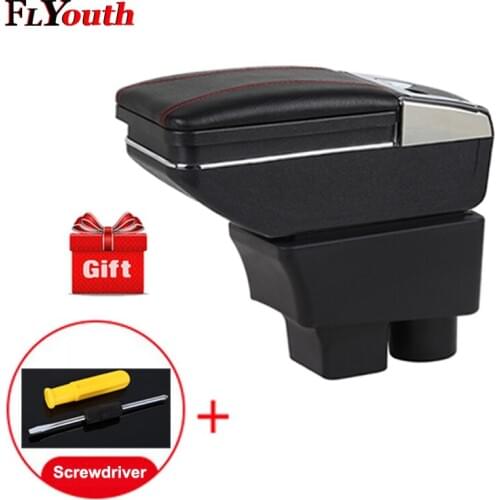 Car Armrest Box For Skoda Fabia Fabia 2 2009-2014 Central Store Content Box Cup Holder Interior Car-Styling Decoration Accessory