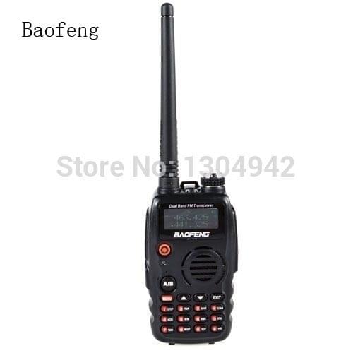 2-PCS New Black BAOFENG UV-A52 Walkie Talkie VHF/ UHF DUAL-BAND136-174MHz&400-520 MHz Amateur Two Way Radio With Free Shipping