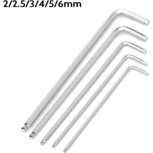 2-6mm Alloy Steel Hex Wrench Screwdriver Ball Point Allen Key Repair Tool Spanner Hex Key Allen Wrenches Hexagonal Screw Driver