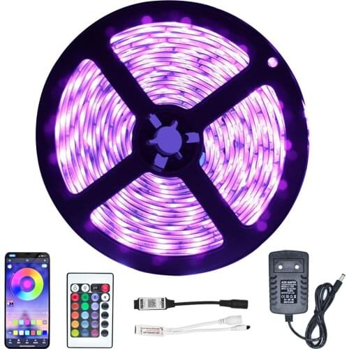 10M 20M LED Strip Light RGB 5050 Lights Music Sync Color Changing, App Controlled LED Lights Rope Lights living room decoration