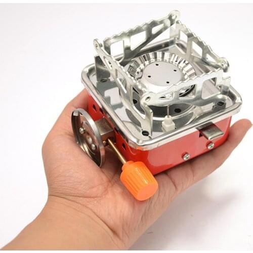 Electronic Ignition Camping Stove Card Type 2800W Aluminum Alloy Folding Outdoor Gas Furnace Outdoor Tools Camping Equipment