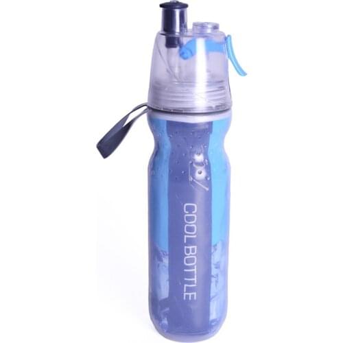 500ml Bike Water Bottle Double Layer Keep Cold Spray Bicycle Bottle BPA Free Outdoor Sports Anti-Fall Kettle Hydro Flask BC0523