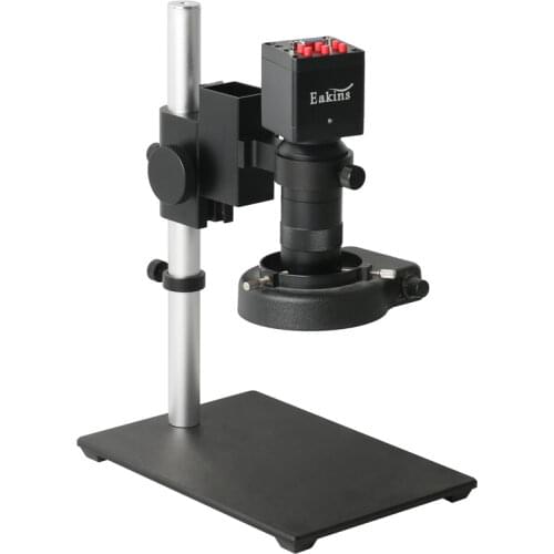 HDMI VGA USB Video Microscope Camera 100X Adjustable C Mount Lens Digital Recorder Electronic Magnifier Industrial Soldering Kit