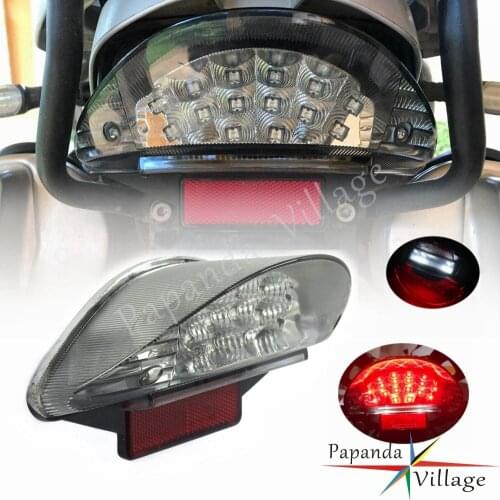 E4 LED Taillights License Plate Light Motorcycle Brake Stop Rear Tail Lamp For BMW R1200GS Adventure F650 F650GS F800 S ST F800R