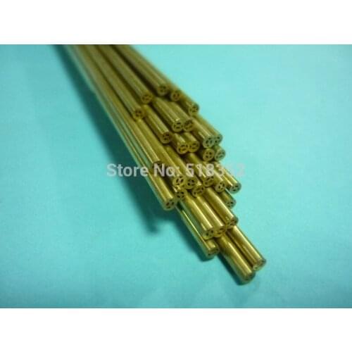 1.3mmx500mm Multihole Ziyang Brass Electrode Tube for EDM Drilling Machines