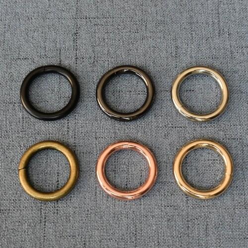 1 Pcs/Lot 20mm Alloy O Ring Unwelded Key Ring Belt Strap Dog Chain Buckle Clip Trigger Bag Buckle Metal Accessories