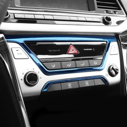 2pcs for hyundai ELANTRA 2017-2018 Central control panel Air conditioning panel Decorative frame