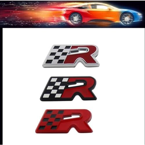 3D Premium R Logo car Engine Hood Fender trunk Rear Decal Emblem Badge Sticker for Leon Ateca Arona Ibiza Altea Cupra Formula