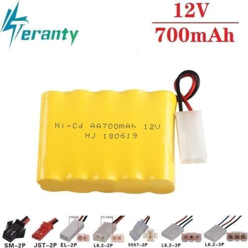 700mah 12v Rechargeable Battery For Rc toys Cars Tanks Train RC Robots Gun Boat NiCD Battery AA 12v 700mah Battery Pack