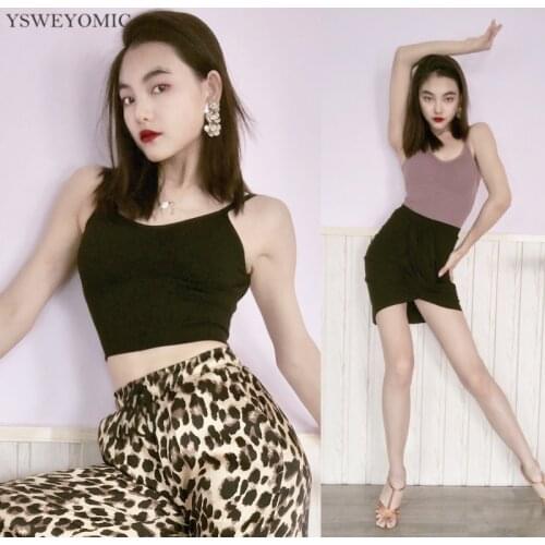 Latin Dance Top Black Soft Fabric Sleeveless Latin Ballroom Dance Bodysuit Women/Ballroom/Tango/Cha Cha/Rumba/Samba/Latin tops