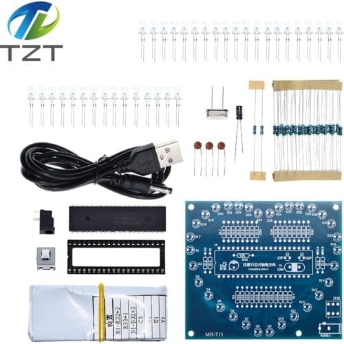DIY Electronic Kit Heart Shape Colorful Glare LED RGB Module Love Water Light STC89C52 51 Single Chip Microcomputer For Arduino