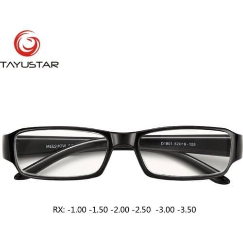 Design Eyeglasses Men Women Regular Optical Glasses Retro Frame Glasses Myopic Lens Prescription Glasses Power -1.0 to 3.00 1801