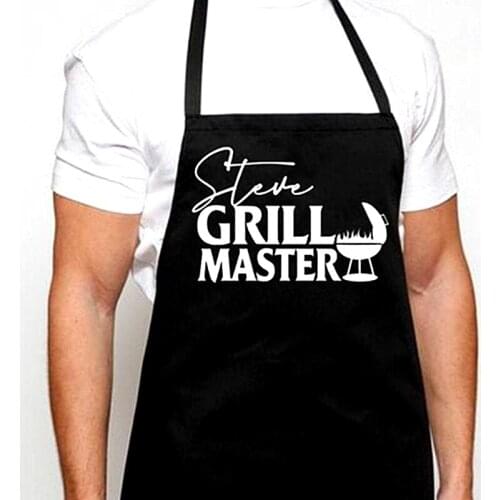 Customized mens series roast apron, personalized father, father, grandfather holiday gift, funny and humorous kitchen barbecue