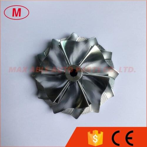 K16 20G reverse 52.56/68.00mm 6+6 blades Turbo Billet/milling/aluminum 2618 compressor wheel