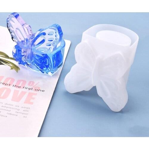 Butterfly Storage Box Crystal Epoxy Mold Handmade Silicone Resin Mold Home Decorative Craft For Jewelry Making