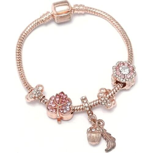 New Summer daisy charm Charms Bracelets For Women DIY Flowers Pendant Fine Bangles Female Bracelet Jewelry Gifts