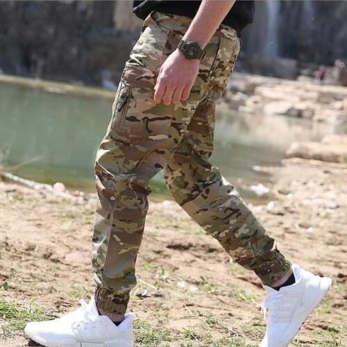 Men Camouflage Streetwear Fashion Jogger Pants Tactical Military Waterproof Trousers Male Casual Cargo Pants Hip Hop Sweatpants