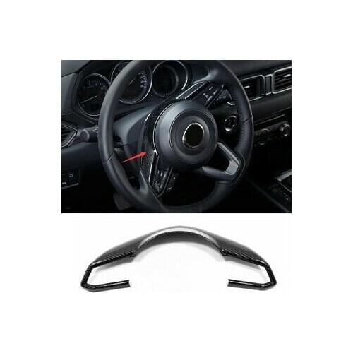 Carbon Fiber Look Steering Wheel Button Cover Trim For Mazda 6 / Atenza 18-20
