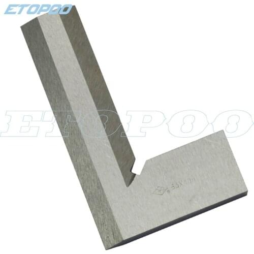 Stainless Steel 63 x 40mm Bladed L Angle Try Square Measure Ruler